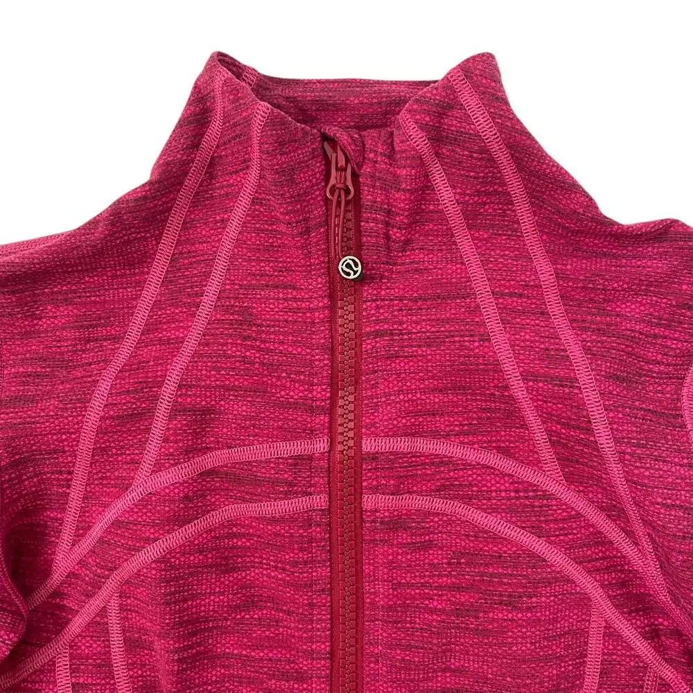 Lululemon Define Jacket - Diamond Jacquard Berry Rumble Jeweled Magenta - Size 4